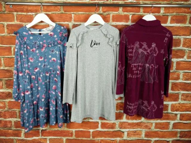 Girl Bundle Age 7-8 Years H&M George Etc Dress Set Long Sleeve Smart Party 128Cm