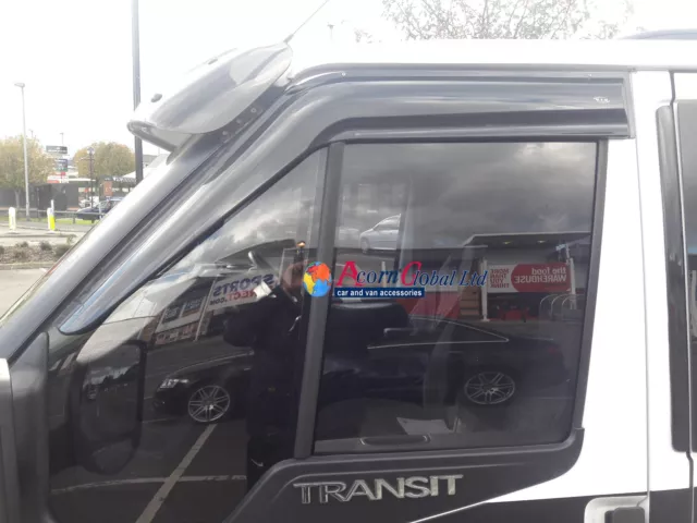 BRAND NEW FORD TRANSIT MK6/MK7 - 2000 to 2014 WIND & RAIN DEFLECTOR SET OF 2