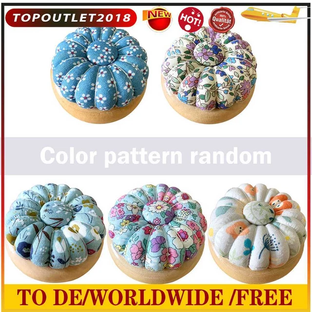 DIY Craft Pumpkin Needlework Accessories Needle Pin Cushion Holder Sewing Tools