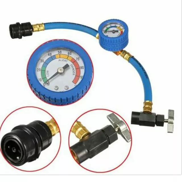 R134A A/  Air Conditioning  Recharge Measuring Kit Hose Gauge