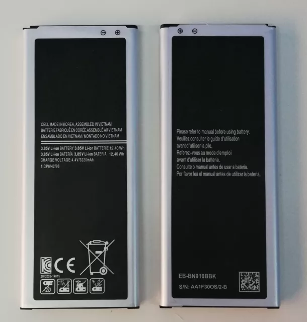 Batteria Per Samsung Note 4 N910 Eb-Bn910Bbk 3220Mah