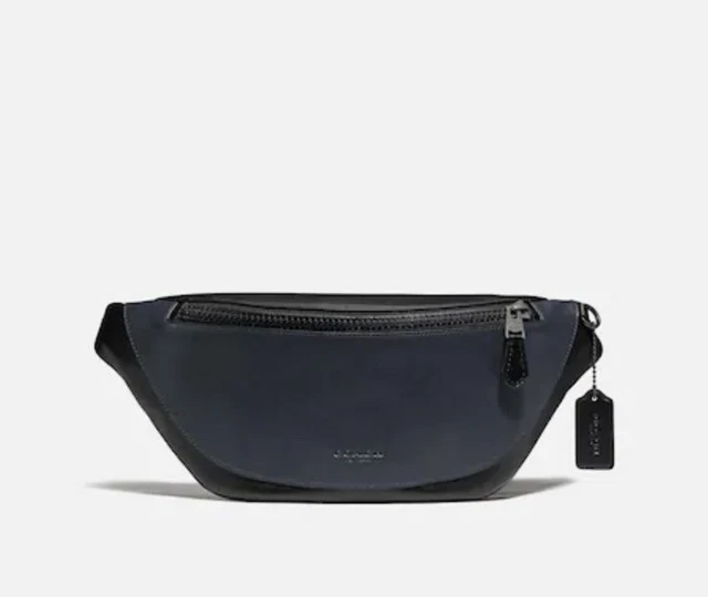 Coach F79149 Unisex Warren Belt Bag In Colorblock Black/Blue