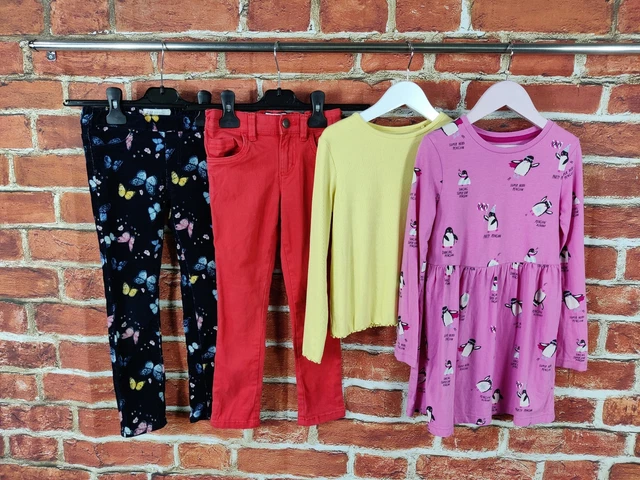Girls Bundle Age 5-6 Years H&M M&S Next Cords Jeans Trousers Dress T-Shirt 116Cm