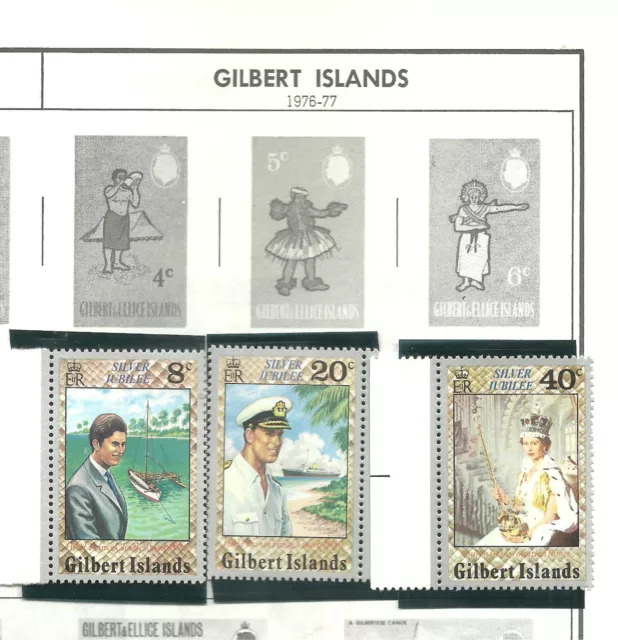 Gilbert Islands 3 MNH and Gilbert & Ellice Islands 2 MH