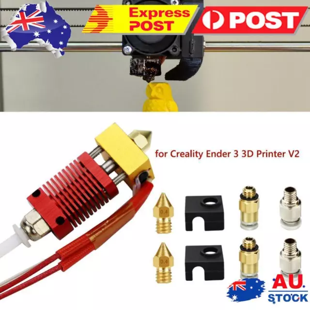 9x Assembled Extruder Hot End Kit for Creality Ender 3 V2/Ender 3 Pro 3D Printer