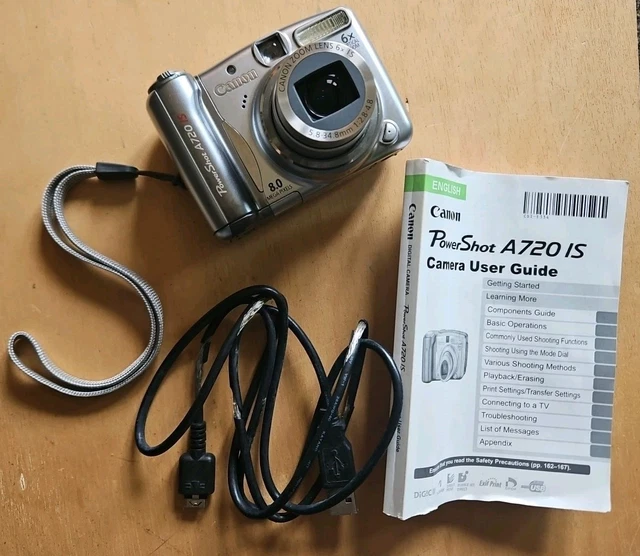 【美動作品！】Canon PowerShot A720 IS！c25026 Canon Powershot A720 IS Digital Compact – Retro Camera Shop