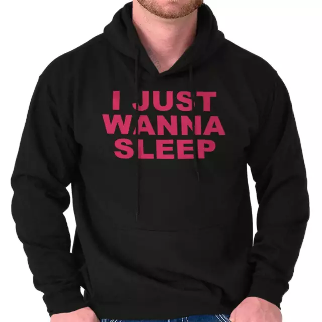 Just Wanna Sleep Funny Nap Tired Lazy Gift Womens Hooded Sweatshirts Hoodies