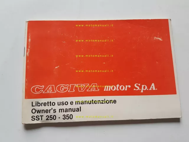 Cagiva SST 250 - 350 1981 manuale uso manutenzione ITALIANO originale