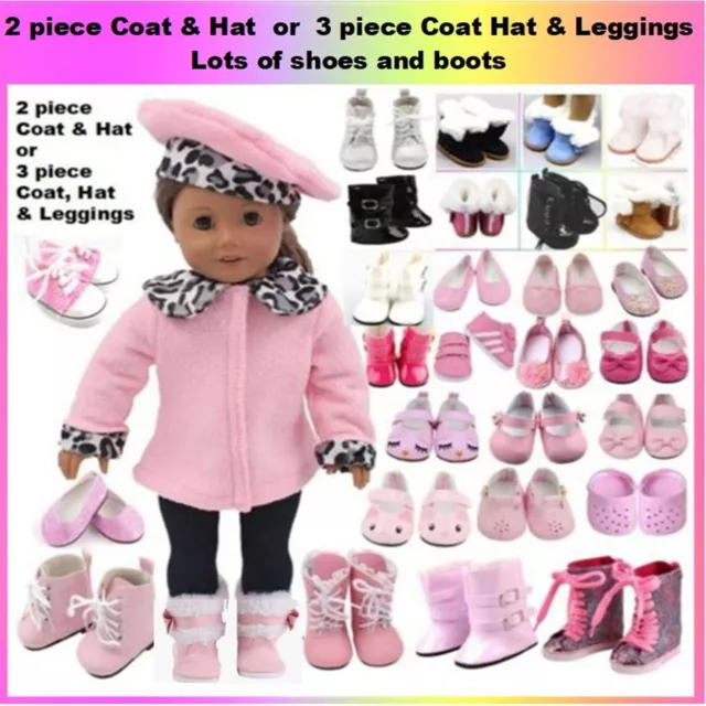 *  43cm 18" Doll clothes Coat Leggings Boots Shoes  Our Generation Baby Born