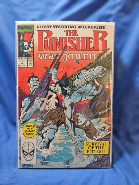 The Punisher War Journal #7 1989 Marvel Jim Lee Wolverine VF/NM