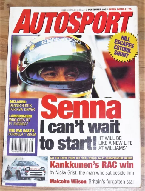 Autosport 2/12/93* SENNA on JOINING WILLIAMS - RAC RALLY REPORT - FVL REVIEW