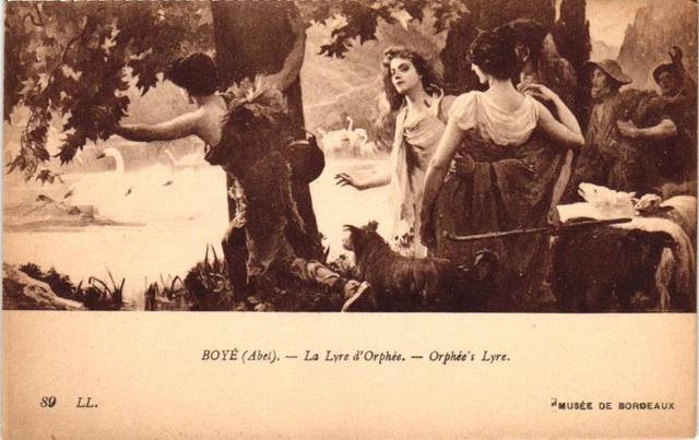 La Lyre d'Orphee Musee De Bordeaux France Postcard