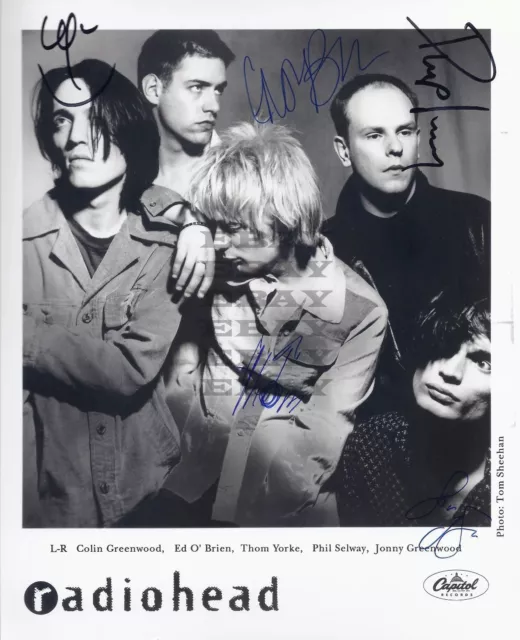 Radiohead Band  Autographed signed 8x10 Photo Reprint