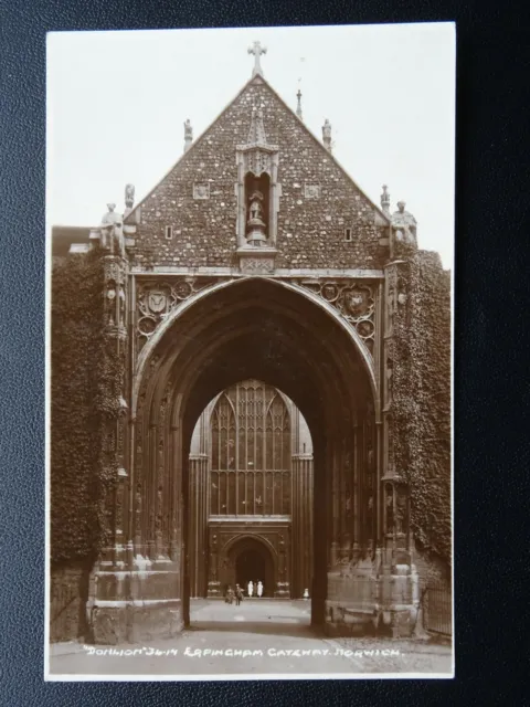Norfolk NORWICH Erpingham Tor Norwich Kathedrale - alte RP Postkarte von Donlion