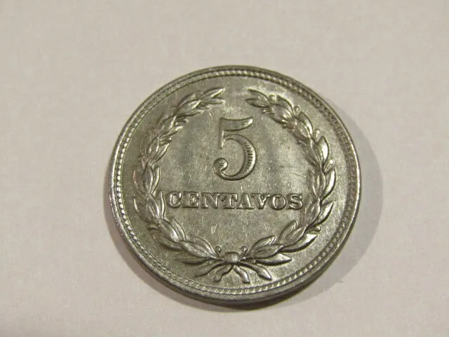 El Salvador 1972 5 Centavos unc Coin