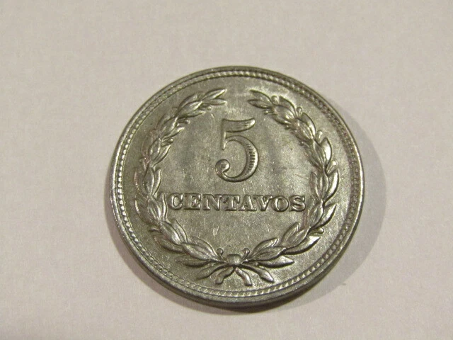 El Salvador 1972 5 Centavos unc Coin