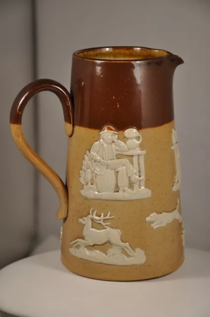 Pichet Ancien Chasse A Courre Gres Royal Doulton Pitcher Hunting