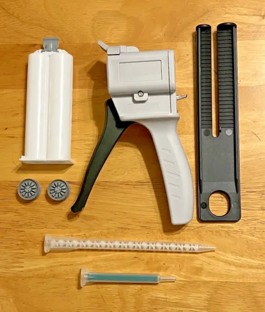 50ml AB epoxy glue gun with 1:1 cartridge plus A4 and A7 nozzles