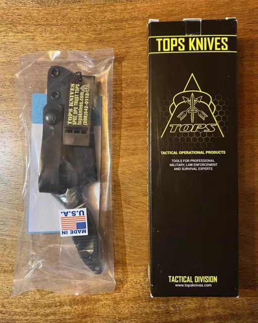 TOPS Knives Unzipper Feststehende Klinge in ungeöffneter OVP (Fotos sind Muster)