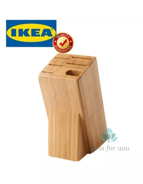 KNIFE BLOCK 5 Holes Wooden IKEA $24.99 PicClick