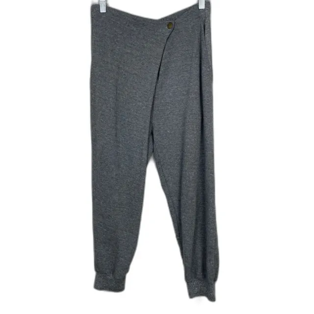 Current Elliott Sweatpants Jogger Womens Small Gray Asymmetrical Athleisure Soft