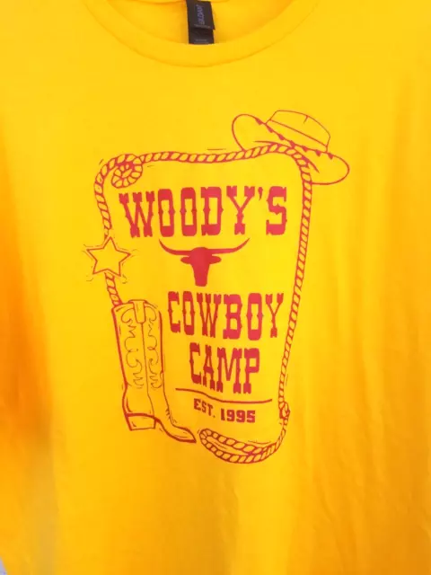 VINTAGE TOY STORY Woody Shirt Walt Disney WOODYS COWBOY CAMP RARE ...