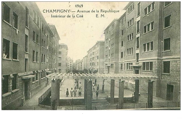94 . n°37049 . champigny. avenue de la republique.interieur de la cité