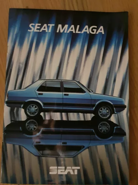 brochure Depliant Catalogo Prospekt Seat Malaga Italiano 1985 26 pagine