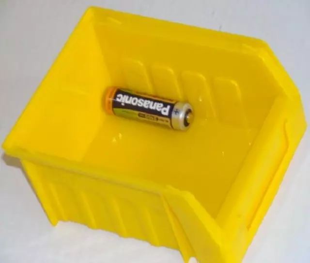 10 Size 1 Yellow Parts Storage Stacking Bin Bins Box 2