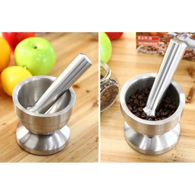 Broyeur épices Ail Ensemble De Mortier Et Pilon En Verre Mélangeur Et Broyeur Bol Pour Médecine Pilule Broyeur à Broyeur épices Herbes Ail