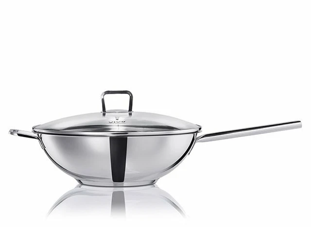 *VENTA* Villeroy & Boch Acero Inoxidable 30 cm Wok con Tapa CALIDAD VIVO PRECIO DE VENTA SUGERIDO POR EL FABRICANTE £100