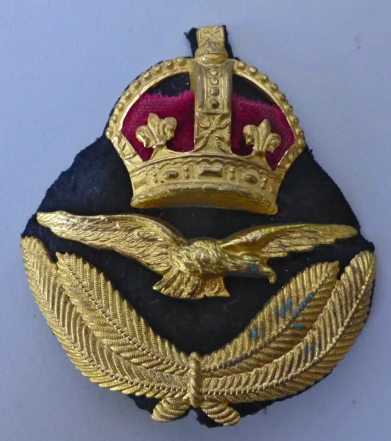 WW2 BRITISH ROYAL Air Force Raf Officers * Economy Pattern * Peaked Cap ...