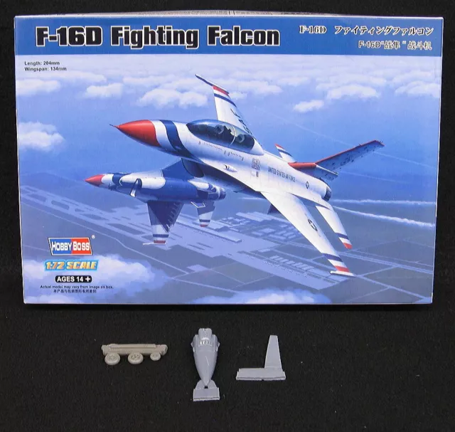 1/72 Hobby Boss Models 1/72 F-16D FIGHTING FALCON Thunderbirds + Resin Set *NMIB