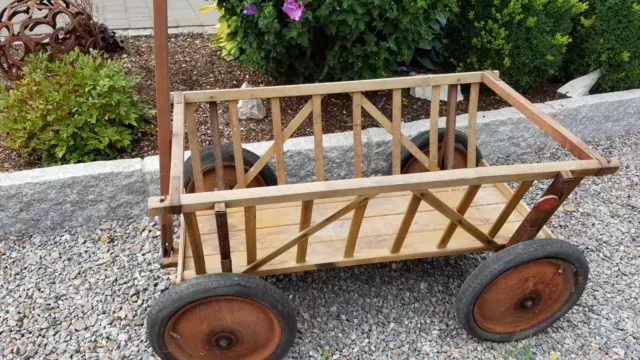 Handwagen Bollerwagen Leiterwagen sehr groß XXL Holz 2