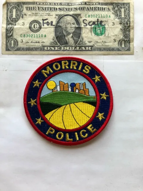 Morris Minnesota Police Patch  Un-sewn great condition