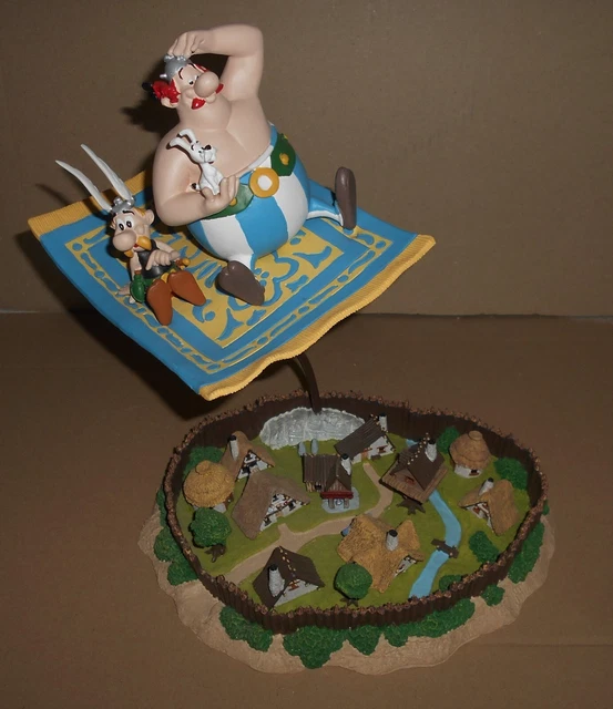 Figurine Astérix – Le Village Et Le Tapis Volant – Atlas – Occasion