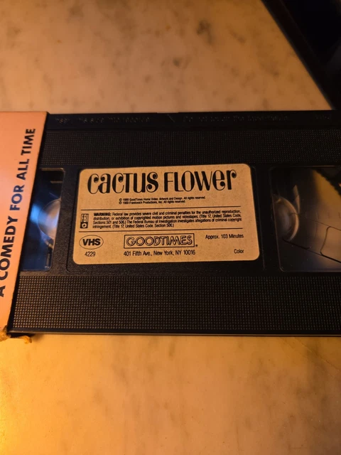 CACTUS FLOWER VHS 1969 Comedy Original Release GoodTimes Home Video £3. ...