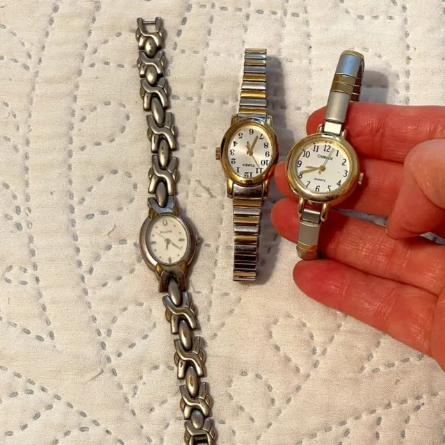 Lot of 3 Women's Watches - Timex, Carriage Timex and Bulova
