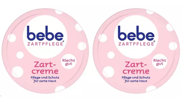 ✅ Bebe Zartpflege Zartcreme Pflege + Schutz für zarte Haut guter Duft 2x 150ml ✅