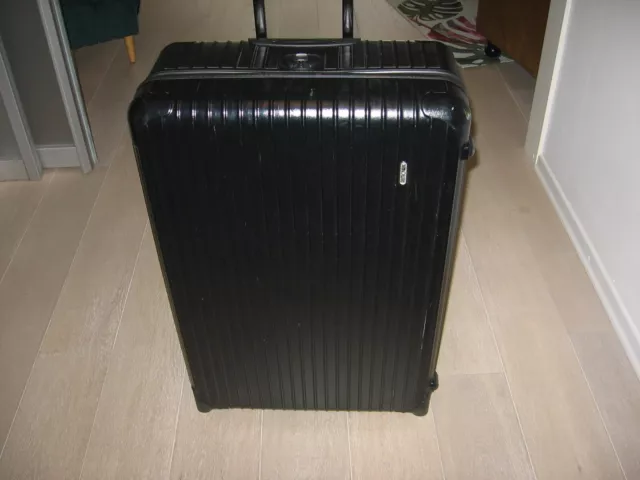 RIMOWA Koffer Schwarz Rollen ausziehb. Handgriff Innenfutter gepflegt