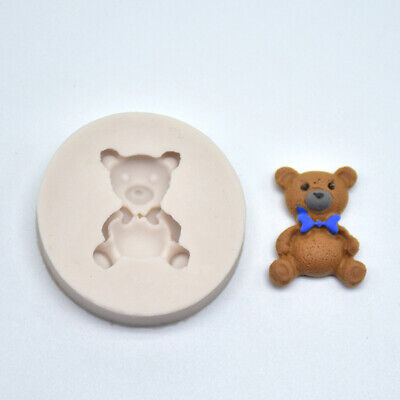 1 pieza Herramientas de decoración de pasteles molde de silicona de oso mini fondant molde chocolate Mo_XI