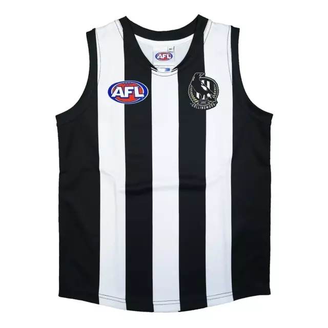 Collingwood Magpies Official AFL Youth Replica Training Guernsey Footy Jumper