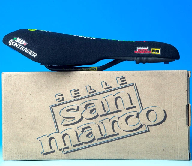 Selle VTT Rétro San Marco X01 Bontrager - Modèle 1992 Neuf Sous Blister (NOS) - Pour VTT, Route Et Course
