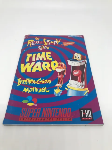 Ren und Stimpy Show Time Wrap Spielanleitung - SNES - nur die Anleitung