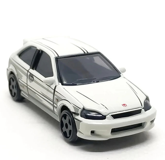 Modèle Réduit 1:43 Hot Wheels Premium - Honda Civic Type R EK9 Blanc - 2025 Réal Riders - Neuf