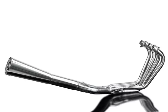 Delkevic 4-1 Stainless Exhaust Megaphone Muffler - Suzuki GS750 GS1100E - 80-82