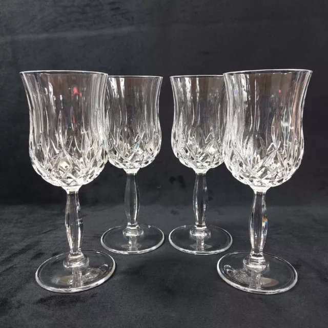 Crystal Wine Glasses RCR Orchestra Clear Cut Glass Thistle Shaped Goblets 150ml