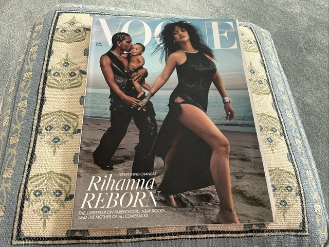 BRITISH VOGUE MAGAZINE (UK) March 2023 Rihanna, A$AP Rocky & Their