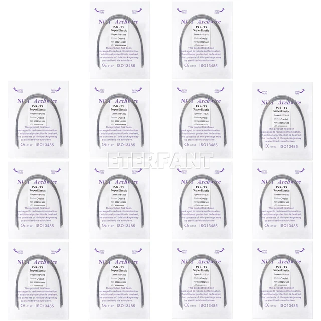 ETERFANT Dental Orthodontic Super Elastic Niti Arch Wires Rectangular Ovoid Form