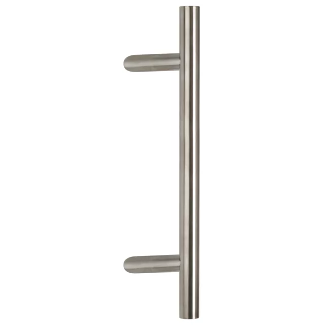 Maniglione Acciaio Inox Satinato Piatto per Porta Portone Interasse 350mm Ko30